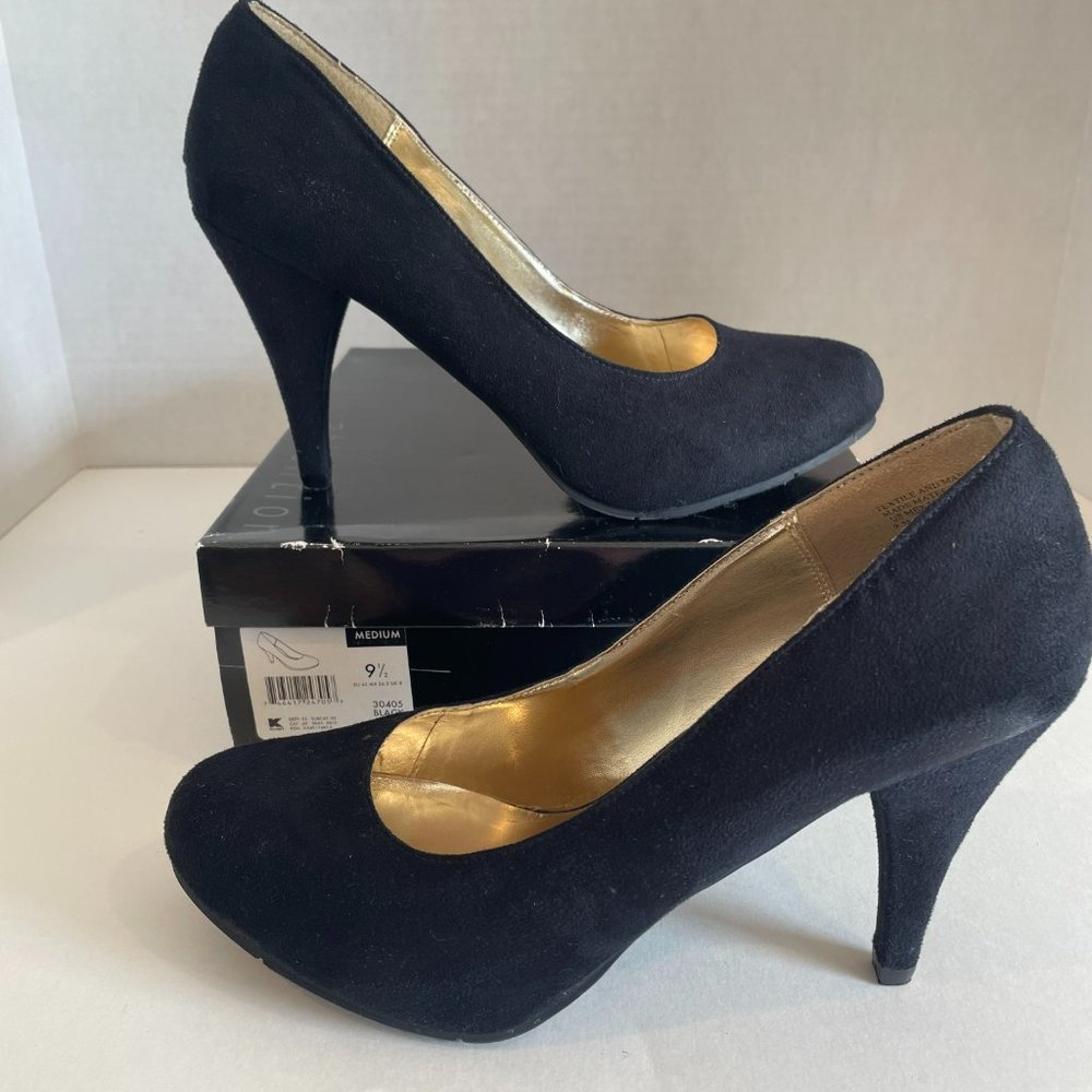 ATTENTION JAYDEN II High Heels Womens Size 9.5M Black Suede Style 30405 - Picture 6 of 14